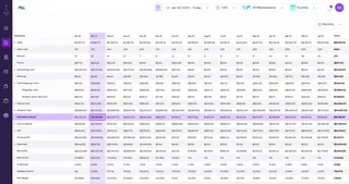 Nomuw P&L dashboard